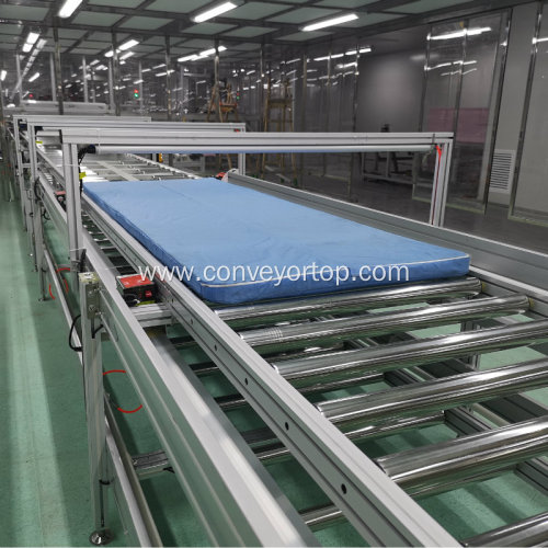 Custom Automatic Aluminum Frame Roller Conveyor System